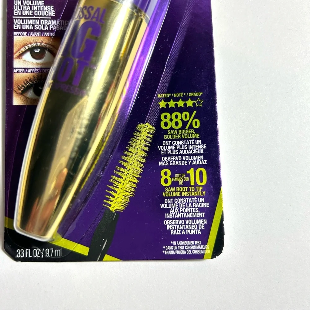 🆕 Maybelline Volum' Express Colossal BIG Shot 224 Very Black